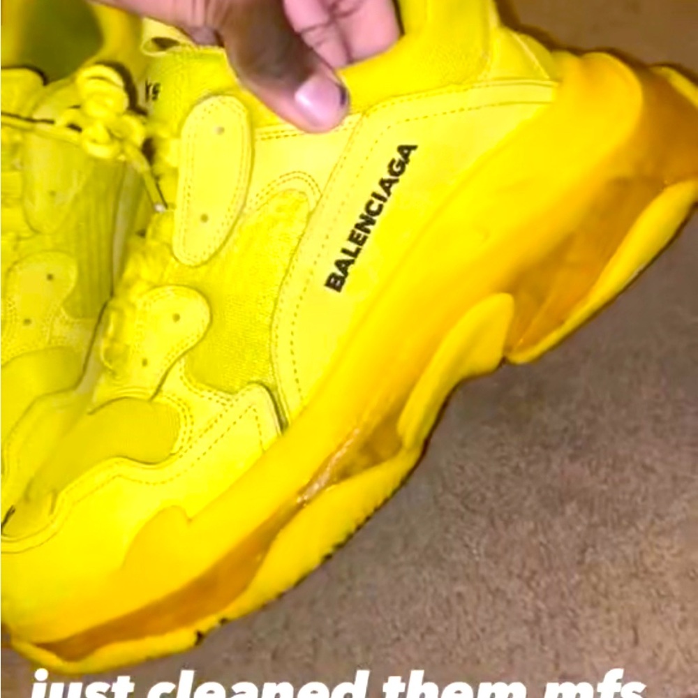 Balenciaga Yellow Sneakers